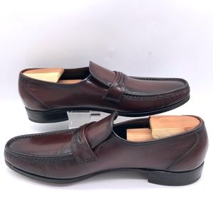 Florsheim Como Slip-on Loafer Burgundy Leather Size 12 D